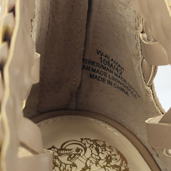 Vince Camuto Alaizah Braided Caged Womens Sandal Beige Size 10 US 42 EU No Box. - Picture 15 of 16